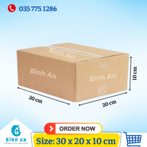 Thùng carton size 30x20x10