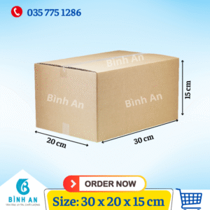 Thùng carton size 30x20x15