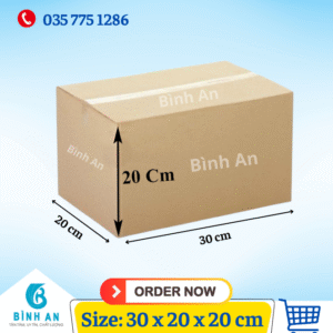 Thùng carton size 30x20x20