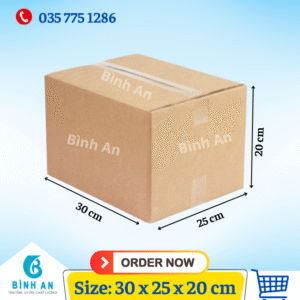Thùng carton size 30x25x20
