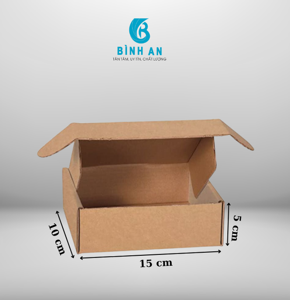 Hộp carton nắp gài 15x10x5
